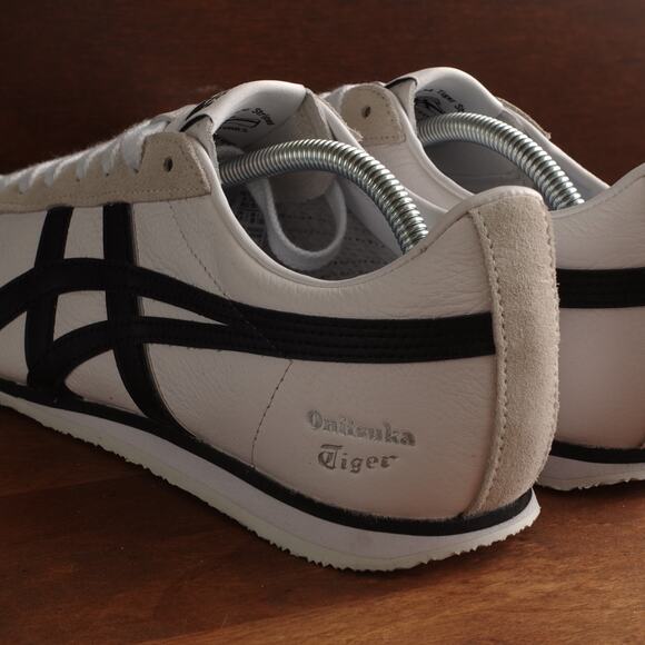 Onitsuka Tiger Sneakers Mens SZ 7.5 White Black FB Trainer Casual Athletic Shoes - Picture 8 of 16